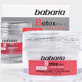 تصویر کرم لیفت و بوتاکس باباریا مدل babaria Botox Effect Face Cream 50ml 