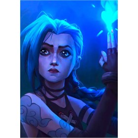 تصویر متال پوستر سریال Arcane شخصیت Jinx کد N607 