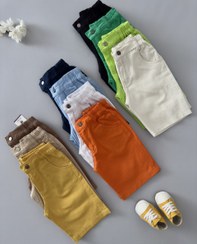 تصویر شلوارک کتان رنگی 