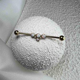 تصویر پیرسینگ محوری نگین کد 2207 