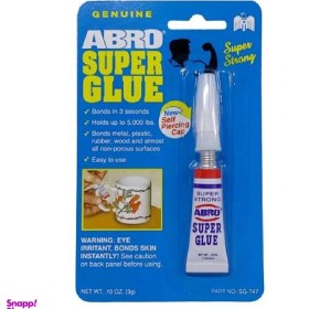 تصویر چسب قطره ای آبرو مدل SUPER GLUE وزن 3 گرم 