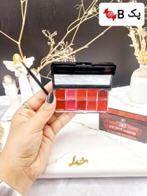 تصویر پالت رژ لب ویولت 10 رنگ - 1-عدد vlolet makeup sv078-1