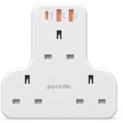 تصویر شارژر دیواری 6 پورت 20 وات پورودو Porodo PD-FWCH006 6-in-1 Wall Charger 