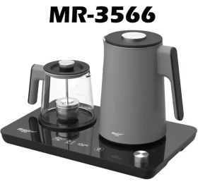 تصویر چای ساز و دمنوش‌ساز مایر مدل mr3566 Meier tea maker and tea maker model mr3566