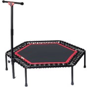 تصویر ترامپولین شش ضلعی قطر ۱۳۰ دسته دار مکسول 