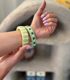 تصویر النگو پاپیه ماشه طرح توپی 