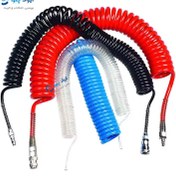 تصویر شیلنگ پنوماتیک فنری سایز ۸ طول ۵ متر 