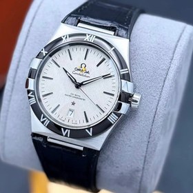تصویر ساعت امگا کانستلیشن مردانه بند چرمی OMEGA