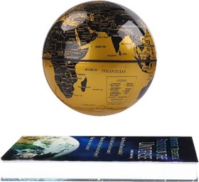 تصویر کره زمین معلق با پایه کتاب Hanging globe with book stand