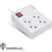 تصویر محافظ تلویزیون و کامپیوتر چهارخانه بدون ارت 