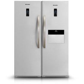 تصویر یخچال فریزر دوقلو هیمالیا مدل رومانو ظرفیت ۳۴ فوت با هوم بار و یخساز نیمه اتوماتیک 