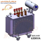 تصویر ترانسفورماتور توزیع 630KVA کنسرواتوری روغنی 