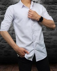 تصویر پیراهن مردانه دوشین سایز M تا 2XL کرم 