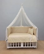 تصویر تخت کنار مادر چوبی سلیکا وود Solika wood مدل ساینا 90 