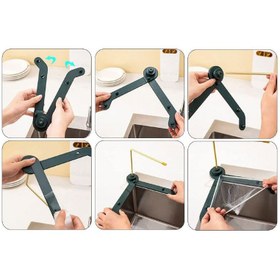 تصویر تفاله گیر گوشه سینک استند دار 