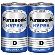 تصویر باتری سایز بزرگ پاناسونیک Hyper D 1.5V ا Panasonic Hyper D 1.5V Battery Panasonic Hyper D 1.5V Battery