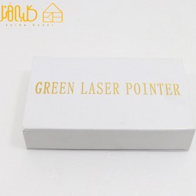 تصویر لیزر شارژی پوینتر اصلی سبز جعبه سفید ارسال رایگان 