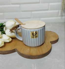 تصویر ماگ سرامیکی درب دار 