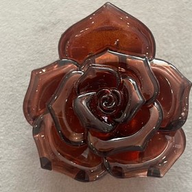 تصویر کلیپس شیشه ای رز 