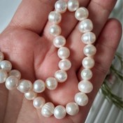 تصویر مروارید پرورشی اصل نامنظم سایز بین 7 و 8(فروش بصورت دونه ای) 