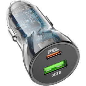 تصویر شارژر فندکی 30 وات هوکو مدل Z47A PD+QC3.0 Hoko Z47A PD+QC3.0 Car Charger