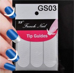 تصویر برچسب فرنچ ناخن Tip Guides بسته ۵۴ عددی 