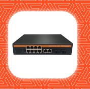 تصویر سوئیچ شبکه 8 پورت 1000 با اپلینک 1000 