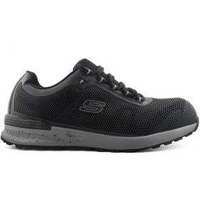 تصویر کفش ایمنی اسکچرز مدل کتانی بولکین پنجه فولادی مقاوم در برابر جریان برق Skechers Bulklin Lyndale 