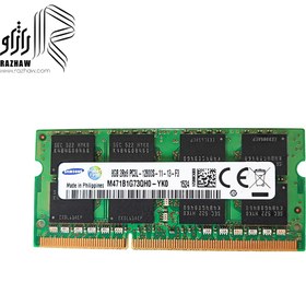 تصویر رم 8 گیگابایت ddr3l لپ تاپ باس 12800/1600mhz برند سامسونگ 