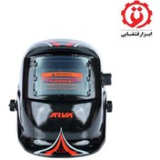 تصویر ماسک جوشکاری اتوماتیک آروا مدل 8207 طرح دار مشکی 