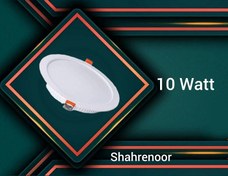 تصویر پنل LED بک لایت توکار گرد 10 وات سان لوکس 