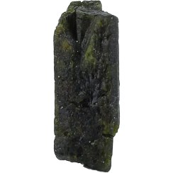 تصویر سنگ راف (تراش نخورده) تورمالین سبز تیره بلور معدنی بسیار خوشرنگ با کیفیت عالی وزن 10 قیراط 