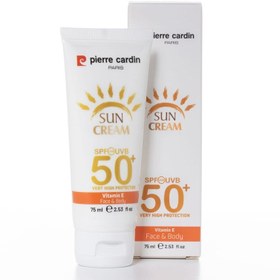 تصویر ضدآفتاب ویتامین ای 75میل SPF50 پیرکاردین SUN CREAM SPF50 75 ML Pierre cardin