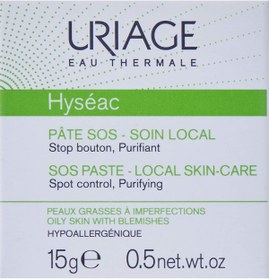 تصویر کرم مراقبت از پوست اوریاژ Uriage Hyseac Local Skin Care SOS Paste 15g - زمان تحویل 3 تا 4 هفته کاری 