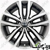 تصویر رینگ کیا اپتیما 18 اینچی رنگ رخ تراش دودی 