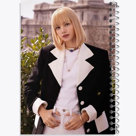 تصویر دفتر نت موسیقی 100 برگ خندالو طرح لیسا گروه بلک پینک Black Pink 