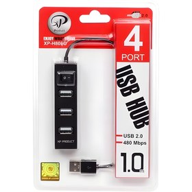 تصویر هاب چهار پورت USB 2.0 ایکس پی پروداکت مدل XP-H806R XP Product XP-H806R 4 Ports USB 2.0 Hub
