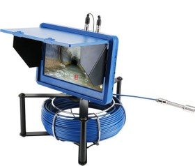 تصویر بروسکوپ لوله با مانیتور 10 اینچ و دوربین قطر 23 میلی متر و 20 متر کابل مدل TP3923 Endoscope Inspection Camera