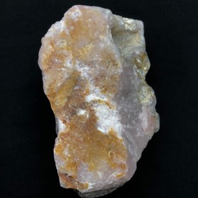 تصویر سنگ راف رز کوارتز صورتی و اسموکی کوارتز نمونه بزرگ مناسب کلکسیون Rose quartz