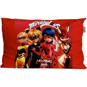 تصویر روبالشی کودک هزاردستان طرح دختران کفشدوزکی طرح rob200 