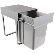تصویر سطل زباله ریلی تک مخزن - 16 لیتری 