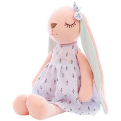 تصویر عروسک خرگوش گوش دراز لباس دار Baby Dream baby rabbit doll code:0299624