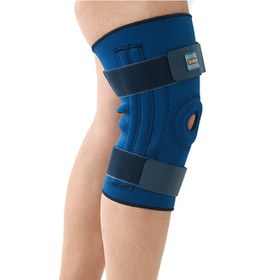 تصویر زانوبند کشکک باز فنر دار دکتر مد کد K008 ا Dr.Med Knee Sleeve With Side Springs Code K008 Dr.Med Knee Sleeve With Side Springs Code K008