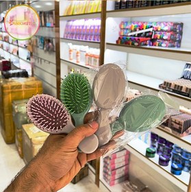 تصویر برس مو مینی فانتزی رنگی Colored mini fancy hair brush