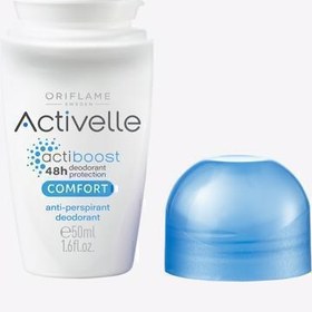 تصویر رول ضد تعریق مایع کامفورت اکتیبوست اکتیول 48 ساعته زنانه مردانه اوریفلیم Comfort Actiboost Activelle Liquid 48 hour roll on deodorant Women and Men Oriflame 50 ML