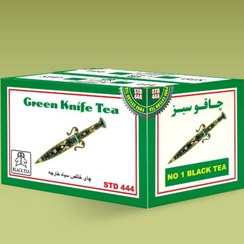 تصویر چای چاقو سبز ،دو قوچ ،باروتی ممتاز هندوستان-یک کیلوگرمی Green Knife Tea