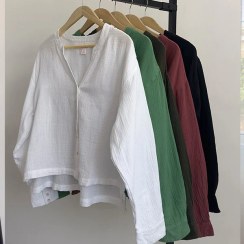 تصویر شومیز سایز ۳۴ سبز مدل 35269 