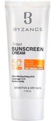 تصویر کرم ضد آفتاب +SPF50 بیزانس برنز شماره 40 مناسب پوست خشک و حساس 40 میلی لیتر 