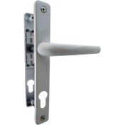 تصویر دستگیره درب پلاک سوئیچی باریک یو پی وی سی 