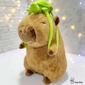 تصویر عروسک کاپی بارا کوله دار سایز ۳۰ سانتی متر 